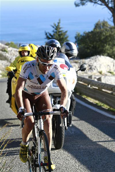 Jean-Christophe Peraud on the climb